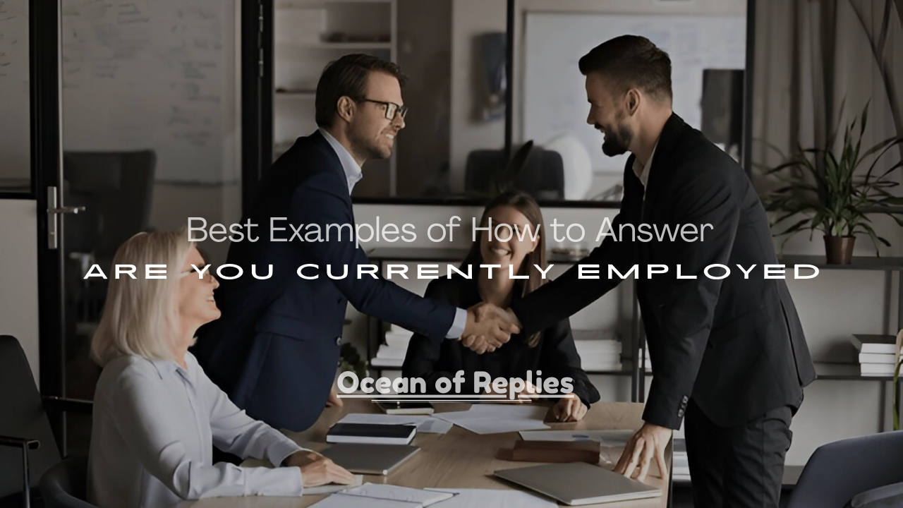 Answer Are You Currently Employed