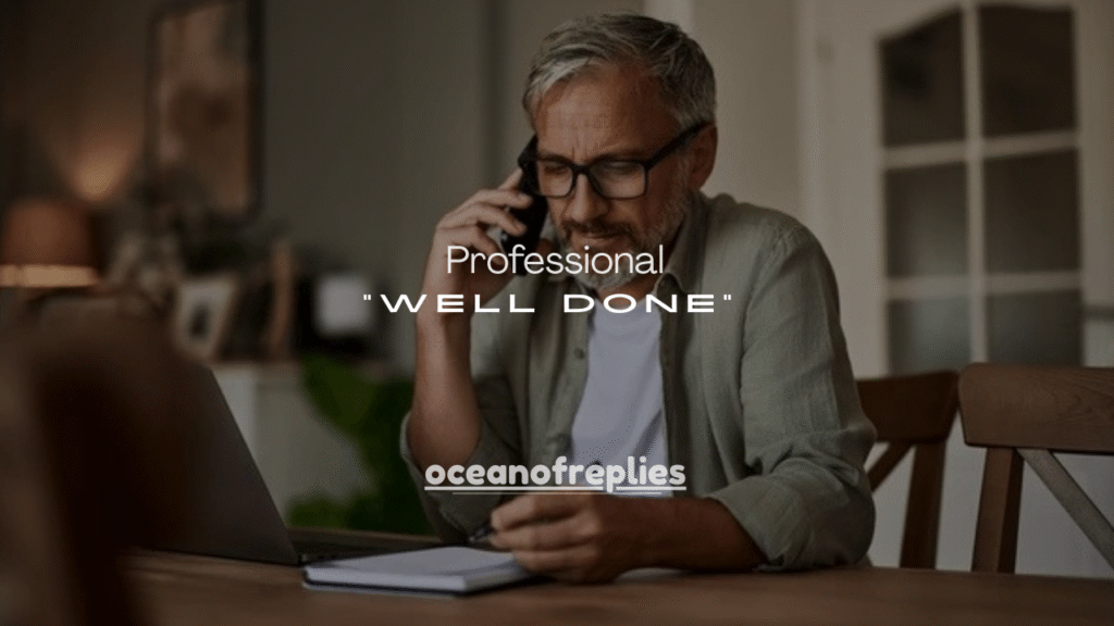 100+ Professional Ways to Reply “Well Done” from Your Boss